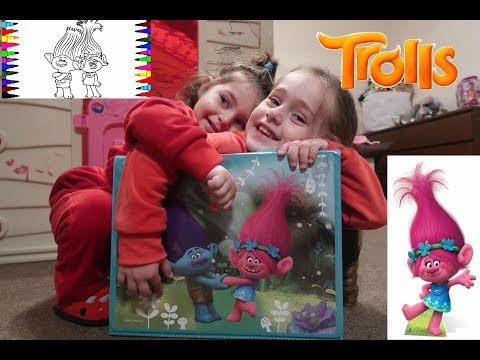 Dreamworks Trolls Colouring Case | ვაფერადებთ ტროლს და ვხატავთ ცისარტყელას